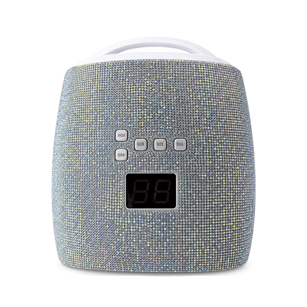 Lámpara recargable 72 W con piedras